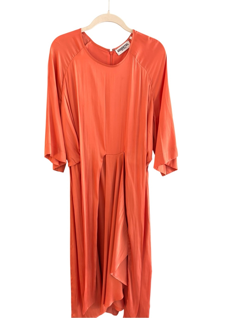 Essentiel Antwerp Orange Midi Dress EU Size 38, US 6, Women’s M.
